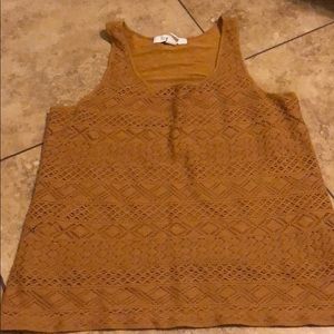 Forever 21 Mustard Brown Tank Top